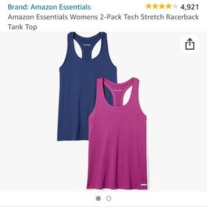 2-pack -Amazon Essentials womens Tank Top - S